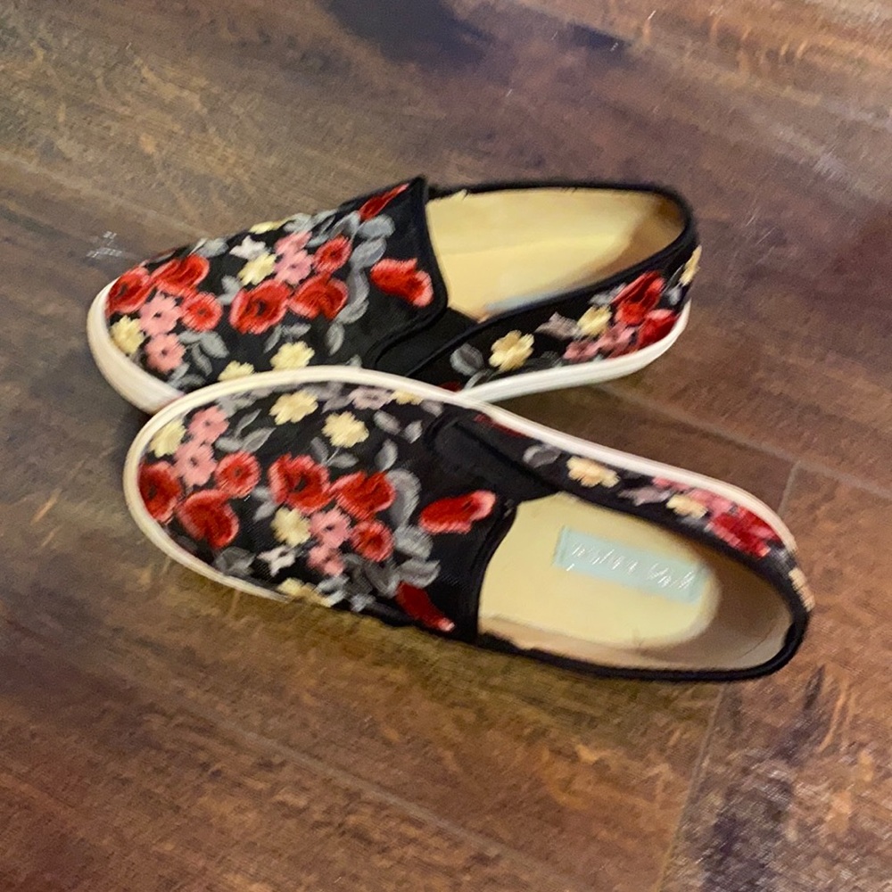 Betsey Johnson Flowered Sneakers